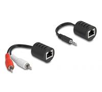 Delock 87859 câble audio RJ-45 RCA + 3,5 mm Noir, Rouge, Blanc