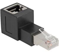 Delock 87861 DELOCK RJ45 mâle vers RJ45 Bu Adaptateur Cat.6A coudé à 90