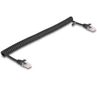 Delock 87992 RJ45 Câble réseau, câble patch CAT 5e 1.00 m noir 1 pc(s)