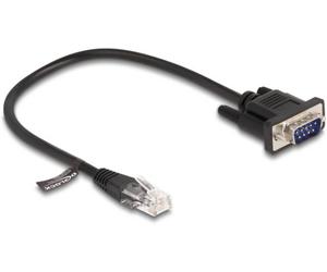 Delock 88008 RJ45 / série Câble réseau, câble patch Câble 0.30 m noir pour port console (routeur/switch) 1 pc(s)
