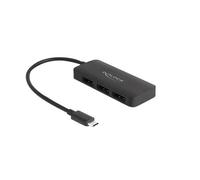 DeLOCK 88041 hub & concentrateur DisplayPort Noir
