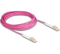 Delock 88091 Câble Fibre Optique LC Duplex Multimode OM4 coudé 10 m