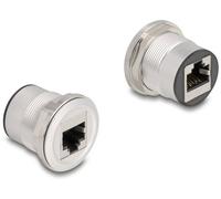 Delock 88190 RJ45 Prise encastrée accouplement CAT.6 STP aluminium 88190 noir, argent 1 pc(s)