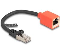 Delock 88197 RJ45 Câble réseau, câble patch CAT 6a S/FTP 0.20 m noir, rouge 1 pc(s)