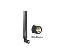 DeLOCK 88451 Antenne Omni-directionnelle 5 dBi RP-SMA, 0.824-0.960/1.710-2.170/2.570-2.620 GHz, 50 Ohm, Polarisation Verticale, Noir
