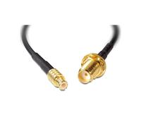 DeLOCK 88578 Câble Coaxial 0.2m Connecteurs Plaqué Or Noir - Spécification Longueur 0.2 mètre et Contacts Or