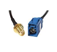 DeLOCK 88581 - Câble coaxial 0.2m Noir - Connecteurs plaqués Or - Impédance standard pour applications RF et vidéo
