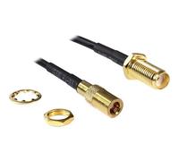 DeLOCK 88584 câble coaxial 0,2 m Noir