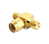 DeLOCK 88711 Adaptateur Genre Or, Contacts Plaqué Or, Corps Laiton, Dimensions 25x18.9x9mm