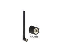 DeLOCK 88898 Antenne omni-directionnelle 5 dBi RP-SMA, 2.4-2.4835/5.15-5.875 GHz, IEEE 802.11a/b/g/n/ac, noir, 21.6x21.6x182mm