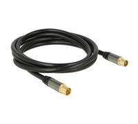 DeLOCK 88923 câble coaxial RG-6/U 2 m IEC Noir