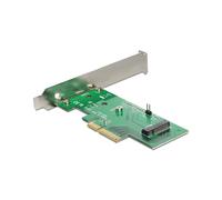 DeLOCK 89370 Carte Adaptateur Interne PCIe vers M.2, Support Windows, macOS, Linux, Vert/Gris, Manuel Inclus