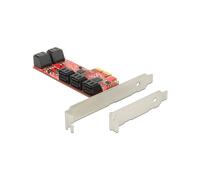 DeLOCK 89384 Carte PCIe vers 10 Ports SATA 3.0 6 Gbit/s avec Support Hot-Plug et NCQ