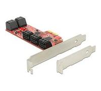 DeLOCK 89384 Interne SATA Carte et Adaptateur d'interfaces - Cartes et adaptateurs d'interfaces (PCIe, SATA, 6 Gbit/s) G