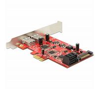 DeLOCK 89389 Carte SATA Interne et Adaptateur d'interface (PCIe, SATA, USB 3.0, 6 Gbit/s, Windows 7 Enterprise, Windows 7 Enterprise x64, Windows 7 Home Basic, Windows 7 Home Basic x64, etc.)