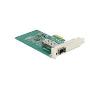 DeLOCK 89481 : Carte Réseau Fibre Interne 1000 Mbit/s, PCI Express, Interface SFP, Chipset Intel i210, Support Jumbo Frames, Compatible Windows/Linux