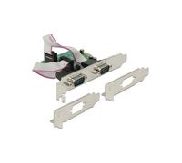 DeLOCK 89641 Carte PCIe vers Série RS-232 Profil Bas, Débits 5-9 bits, Arrêt 1-2 bits, Utilité PC, Facteur Forme 63x72x10mm, Température 0-70°C