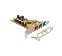 DeLOCK 89655 Carte PCIe vers USB 2.0 Interne - 3 Ports USB 2.0 - Chipset Pericom PI7C9X - 0.48 Gbit/s - Compatible Windows/Linux