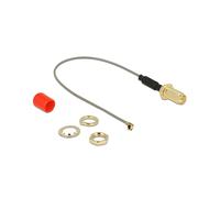 DeLOCK 89830 - Câble de Connexion Antenne RP-SMA Gris - Longueur 0.1m