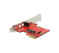 DeLOCK 89889 Adaptateur Interne M.2 vers PCI Express x1, USB 2.0 Micro-B et USB 2.0 Header - Connecteur M.2 Key E 67 pin