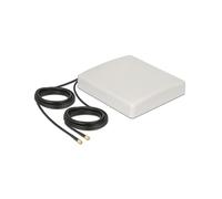 DeLOCK 89890 Antenne Directionnelle 8 dBi SMA 0.698-0.96/1.71-2.7 GHz, 50 Ohm, RG-58 5m, Montage Mural/Poteau, ABS, -40°C à 65°C