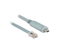 DeLOCK 89892 - Câble Série USB 2.0 Type-A Mâle vers RJ45 Mâle Gris 5m