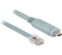 DeLOCK 89917 câble Série Gris 0,5 m USB 2.0 Type-C RJ45 - Câbles Série (Gris, 0,5 m, USB 2.0 Type-C, RJ45, Male connector / Male connector)