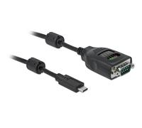 DeLOCK 90414 câble Série Noir 2 m USB Type-C RS-232 DB9