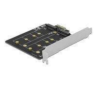 DeLOCK Carte PCI Express x1 vers 2x M.2 Clé B, Adaptateur