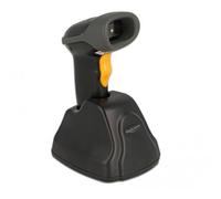 Delock 90550 Lecteur de code-barres 2D filaire 2D, 1D LED noir, orange scanner