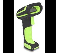 DeLOCK 90588 Lecteur Code Barre Portable 1D/2D CMOS, Bluetooth/RF 100m, Mémoire 16Mo, Batterie 2600mAh, Support Android 14.0 & Windows, Noir/Vert