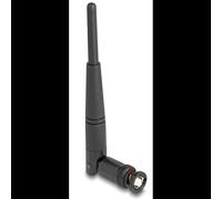 DeLOCK 90737 Antenne Omni-directionnelle BNC 2.4-2.5GHz 2dBi, impédance 50 Ohm, polarisation verticale, ROS 2.0, ABS noir, usage intérieur, H 114.5mm