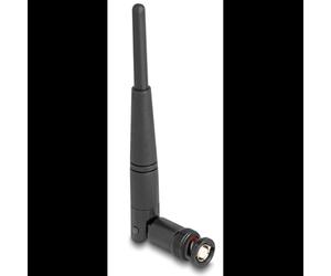 DeLOCK 90737 Antenne Omni-directionnelle BNC 2.4-2.5GHz 2dBi, impédance 50 Ohm, polarisation verticale, ROS 2.0, ABS noir, usage intérieur, H 114.5mm