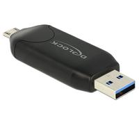 DeLOCK 91734 DeLOCK Adapt.Micro USB-USB + Card R. | USB 3.0 St B- St A inkl. Card Reader