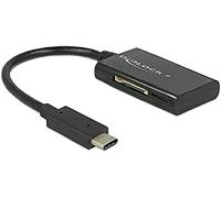 DeLOCK 91740 USB 3.0 (3.1 Gen 1) Type-C Noir lecteur de carte mémoire - Lecteurs de carte mémoire (MMC, MMCmicro, Clé USB (MS), MicroSD (TransFlash), MicroSDHC, MicroSDXC, SD, SDHC, SDXC, 2048 Go, USB 3.0 (3.1 Gen 1) Type-C, 0,15 m, 480 Mbit/s, Noir)
