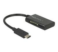 DeLOCK 91740 USB 3.0 (3.1 Gen 1) Type-C Noir lecteur de carte mémoire - Lecteurs de carte mémoire (MMC, MMCmicro, Clé USB (MS), MicroSD (TransFlash), MicroSDHC, MicroSDXC, SD, SDHC, SDXC, 2048 Go, USB 3.0 (3.1 Gen 1) Type-C, 0,15 m, 480 Mbit/s, Noir)