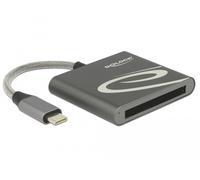 DeLOCK 91745 lecteur de carte mémoire USB 3.2 Gen 1 (3.1 Gen 1) Type-C Noir, Argent