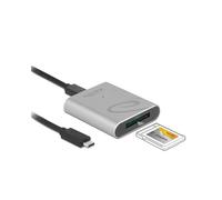 DeLOCK Lecteur de carte mémoire 91751 – USB 3.2 Gen 1 Type-C pour CFexpress – Argent