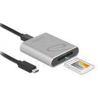 DeLOCK 91751 Lecteur de Carte mémoire USB 3.2 Gen 1 (3.1 Gen 1) Type-C Argent