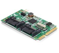 Delock 95233 - Mini PCI Express - SATA - Asmedia ASM1061 - 6 Gbit/s - Windows XP/Vista/Vista-64/7/7-64 - Linux 2.6