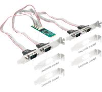 DELOCK M.2 TARJETA A 4 X SERIELL RS-232 DB9