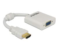 DeLock Adaptateur HDMI Type A mâle vers VGA (D-Sub15) femelle blanc AC000187
