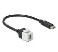 DeLock Adaptateur keystone USB 3.0 C vers USB 3.0 C avec câble