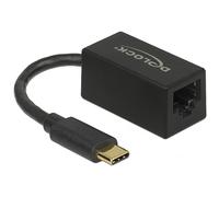 DELOCK ADAPTADOR SUPERSPEED (USB 3.2 GEN 1) Type-C â„¢ Macho GIGABIT LAN 10/100/1000 MBPS Negro