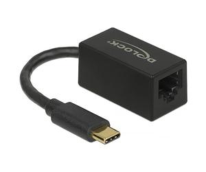 DELOCK ADAPTADOR SUPERSPEED (USB 3.2 GEN 1) Type-C â„¢ Macho GIGABIT LAN 10/100/1000 MBPS Negro