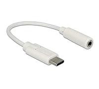 DeLOCK Adaptateur Audio USB Type-C Mâle > Jack 14cm Blanc