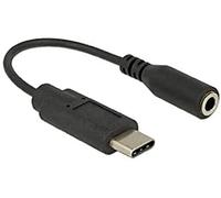 DeLOCK 65842 adaptateur et connecteur de câbles USB Type-C 3,5 mm Noir