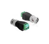 Delock adaptateur bnc prise mâle > terminalblock 2 pin - 65323