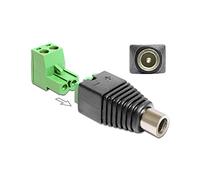 Delock Adaptateur bornier 2 Broches -> DC 2,1 x 5,5 mm Bu 2