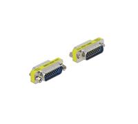 DeLOCK Adaptateur D-Sub 26 Broches Mâle-Femelle Plaqué Or, Réf. 65112, Connecteurs D-Sub 26pin, Dimensions 7.9 x 39.5 x 18.2 mm, Argent